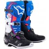 topánky TECH 10 SUPERVENTED, ALPINESTARS, perforované (modrá/fialová/ružová/biela/sivá/čierna) Veľkosť: 44,5