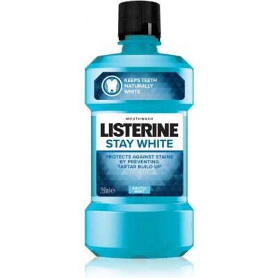 Listerine Stay White ústna voda s bieliacim účinkom príchuť Arctic Mint 250 ml