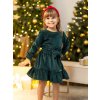 Detské šaty VSB VELVET SMARAGD