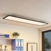 Lindby LED panel Nelios, 120 x 30 cm, 4000K, čierny, kov - 9956140