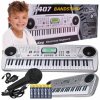 KEYBOARD Elektronické PIANINO KLÁVESY Mikrofón 54 kla Napájací adaptér+Batérie A