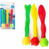 Zábavné loptičky na potápanie 3ks plast 20cm na karte