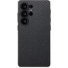 Pitaka PIN Button Case ochranný kryt pre Samsung Galaxy S25 Ultra Black/Grey Plain (PBS2501U)