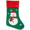 Rappa Vánoční punčocha zelená se sněhulákem