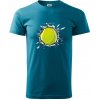 Tenisová loptička v triku - Klasické pánske tričko vyššej gramáže - 4XL ( Tmavý tyrkys )
