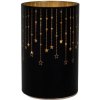 Dekoratívny lampáš LED 14cm čierna