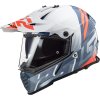 Moto prilba LS2 MX436 Pioneer Evo Evolve White Cobalt - XS (53-54)