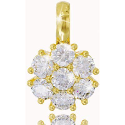 VIPgold Zlatý prívesok PE3737z s bielym zafírom diamantom