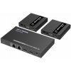 PremiumCord HDMI 1-2 splitter+extender po CAT6/6a/7, UHD 4K@30Hz až na 70m (khsplit2j)