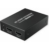 Predĺženie HDMI cez TP do 40m, IR, 4K@60Hz, Power over Cable (PoC), s lokálnym monitorom 