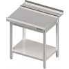 Stůl vykládací pravý s policí k průchozí myčce Silanos 900x740x880 mm | STALGAST, 982447090 inox
