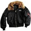 ALPHA INDUSTRIES Bunda 45p Hooded Custom - čierna/žltá (113145/335)