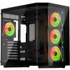 Krux skříň Empero / ATX / 4x120 mm ARBG fans / 2xUSB 2.0 / USB-C / panoramatická / černá KRXD010