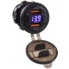 2x USB nabíjačka QC3.0 + USB-C, digitálny voltmeter do panelu