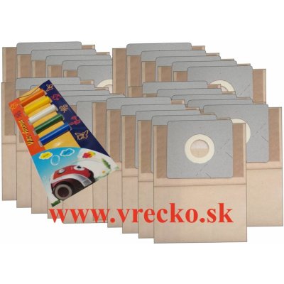 Zanussi ZAN 2310 - zvýhodnené balenie typ XL - papierové vrecká do vysávača s dopravou zdarma + 5ks rôznych vôní do vysávačov v cene 3,99 ZDARMA (25ks)