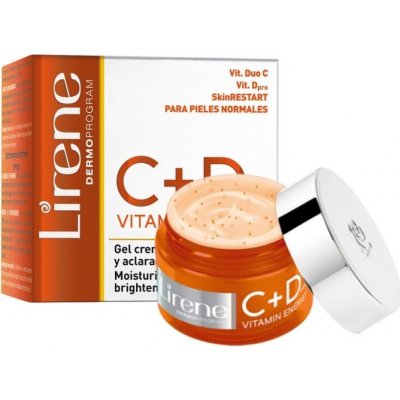 Lirene C+D Vitamin Energy hydratační a rozjasňující gelový krém 50 ml