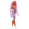 Lalka Barbie Deluxe Style s ružovými vlasmi HYV25 + 2 náramky