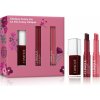 Clinique Mini Kit Clinique Pop™ Lip and Cheek Oil viacúčelový olej na pery a líca 7 ml + Clinique Almost Lipstick Pink Honey tónujúci balzam na pery 1,2 g + Clinique Almost Lipstick Black Honey tónujú