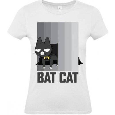 B&C Dámske tričko bat cat Biela