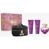 Versace Dylan Purple, SET: Parfumovaná voda 100ml + Telové mlieko 100ml + Sprchový gél 100ml + Kozmetická taška čierna pre ženy