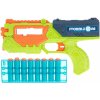 Detská pištoľ KIK Puška Storm Zone s ochrannými okuliarmi + 18 nábojov zelená (22319)