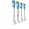 Philips HX9044/17 Sonicare C3 Premium Plaque Control, náhradní hlavice, standardní velikost, 4 kusy, nasazovací, bílá