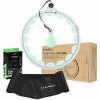 Súprava masážna hula hoop HMS HHW06 zelená so závažím a počítadlom a zoštíhľujúceho pásu BR163 plus size