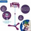 Hudobná hračka Lexibook Frozen Nastaviteľný stojan s 2 mikrofónmi, hlasovými efektmi, svetlom a reproduktorom (3380743086071)