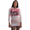 Yakuza Grunge Line Allover Lite Hoodie Kleid GKB 20118 white