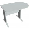 Hobis Doplnkový stôl Cross, 120x75,5x80 cm, sivá/kov