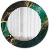 Mramorový zelený Mramorový zelený Okrúhle dekoračné zrkadlo na stenu lsdo-00255