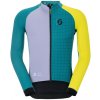 SCOTT Cyklistická vetruodolná bunda - RC PRO WARM GTX WS-REMIX - zelená/fialová/žltá 2XL