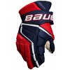 Hokejové rukavice Bauer Vapor 3X PRO Navy/Red/White Intermediate 12 palcov