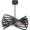 Luminex | Luster na tyči SPARKLE 4xE27/15W/230V čierna/zlatá | LU8974A