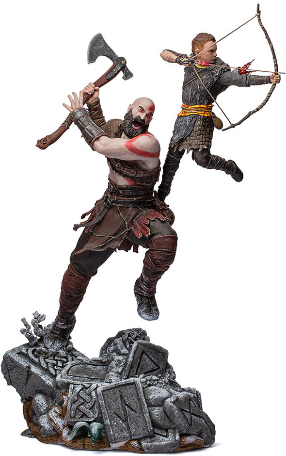 Iron Studios socha God of War Kratos and Atreus, mierka 1:10 34 cm, SOGAME49221-10