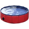 Goleto Skladací bazén pre psa 160 x 30 cm červený