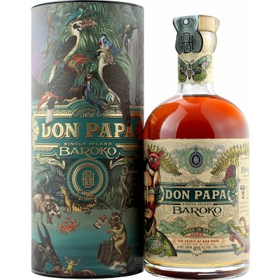 Don Papa 7 YO Single Island Rum 0.7L (40% Vol.) with GB