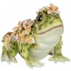 Clayre & Eef Dekorácia figúrka žaba posiata kvetmi - 24*21*19 cm - Clayre & Eef