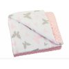 Bomimi Deka minky 100 × 75 cm motýliky ružová 8595673203244