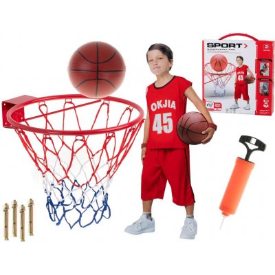 KIK Basketbalový kôš + lopta s pumpičkou