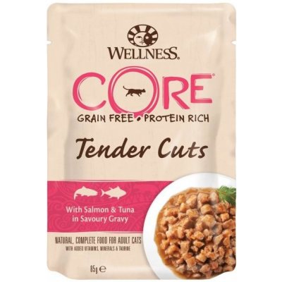 Wellness Cat Tender losos & tuniak v omáčke 85 g