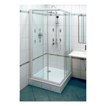 Ravak Rapier Sprchovací kút rohový NRKRV2-90 satin Transparent 1AN70U00Z1