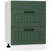 Bývaj s nami SK, BERTA dolná kuchynská skrinka D60 PC S/2, zelená MDF