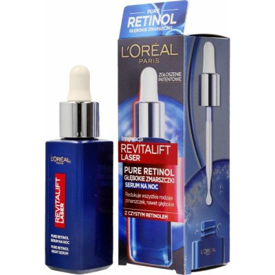 L Oreal Paris Revitalift Laser Pure Retinol sérum redukující vrásky na noc 30 ml