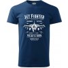 Jet Fighter - Klasické pánske tričko vyššej gramáže - L ( Polnočná modrá )
