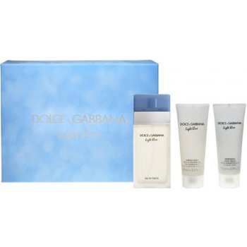 Dolce & Gabbana Light Blue Woman EDT 100 ml + sprchový gél 100 ml + telové mlieko 100 ml darčeková sada