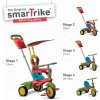 Smart Trike 6700100 JOY TouchSteering so slnečníkom červeno zelená