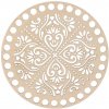 ČistéDrevo Drevené veko na košík - folklórna mandala Zvoľte variant: 21 cm
