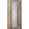 Doornite CPL-Deluxe laminátové interiérové dvere LINEA SKLO, Dub Halifax Tabakový LAMLineaSKLODubHalifaxTab