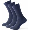 Zulu ponožky Diplomat Merino 3 Pack modrá